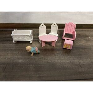 Vintage 1988 Fisher Price #5161 Precious Places Baby nursey cottage, Replacement